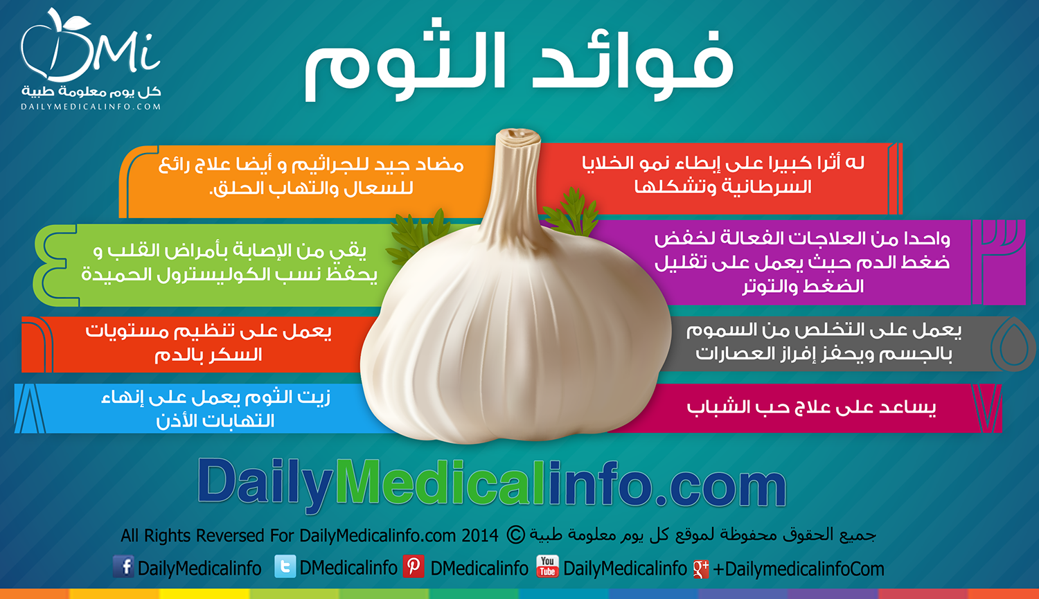 متجدد : معلومة طبية وصحية - صفحة 2 DailyMedicalInfo_Benefits_of_Garlic_infographic